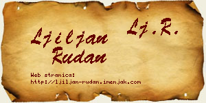 Ljiljan Rudan vizit kartica